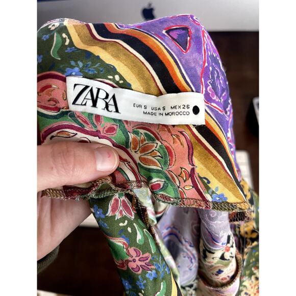 Multicolor Paisley Slip Dress - Picture 2 of 9